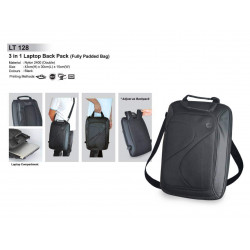 LT 128 3 in 1 Laptop Back Pack (Fully Padded Bag)